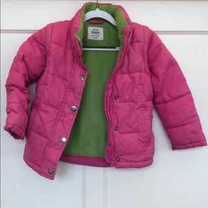 Pink mini Boden 2 in 1 coat/vest